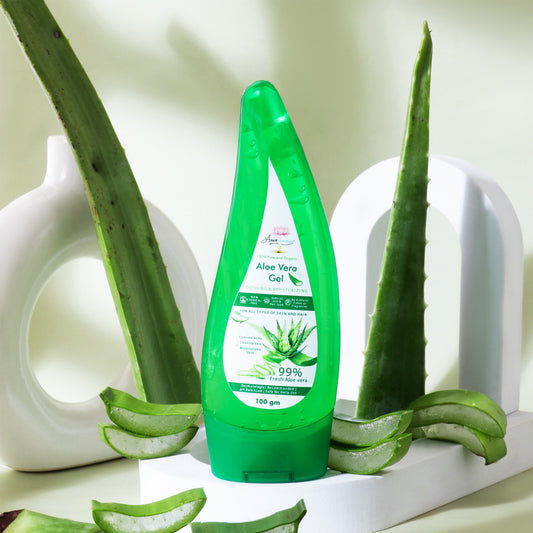 100% Pure and Organic Aloevera Gel As it Is | miracle skin healing Gel - no added colour or fragrance . 100 gram