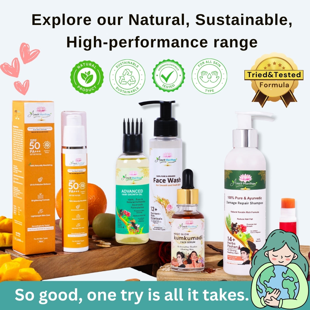 Amrit Manthan Super Brightening Milky Gentle Cleansing Facewash | Fades tan and Gives instant oil free glow