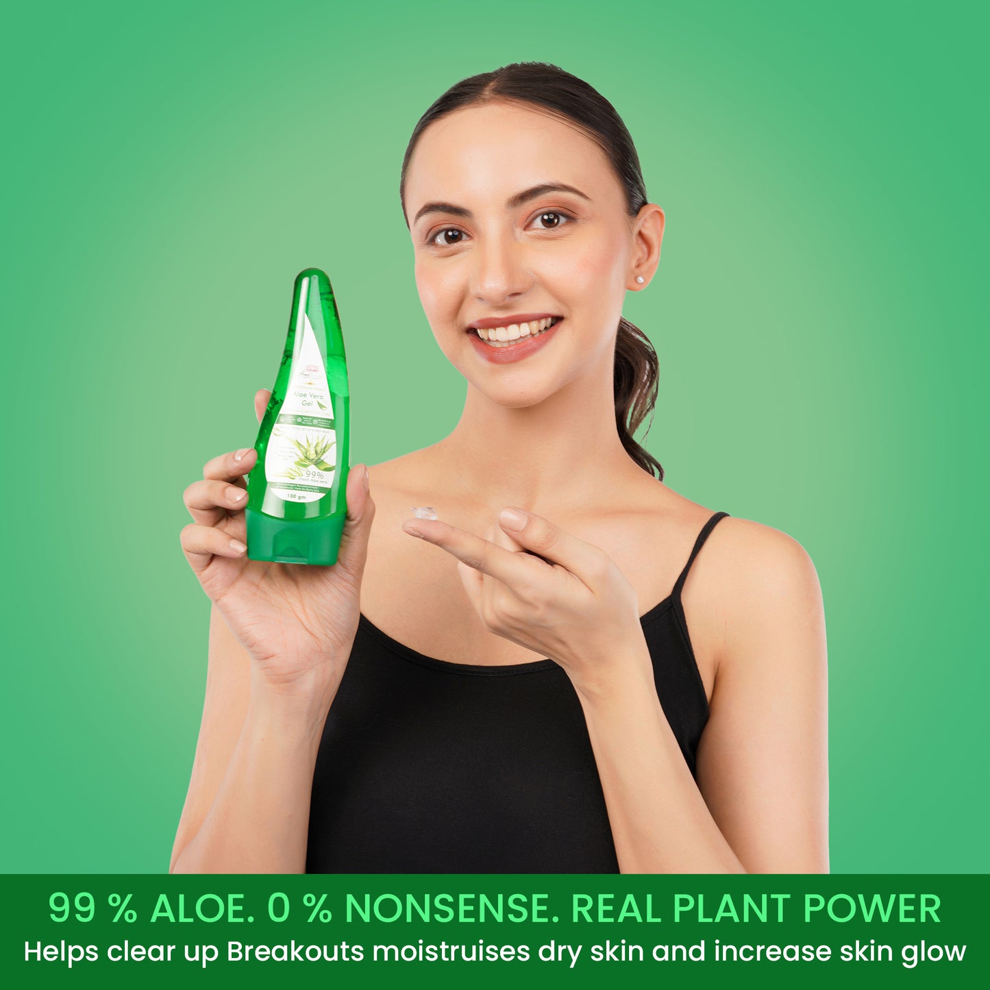 100% Pure and Organic Aloevera Gel As it Is | miracle skin healing Gel - no added colour or fragrance . 100 gram